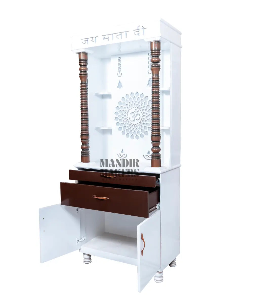 MDF Wood Temple with OM Design & LED Backlight- Dual Tone (#MM4012)