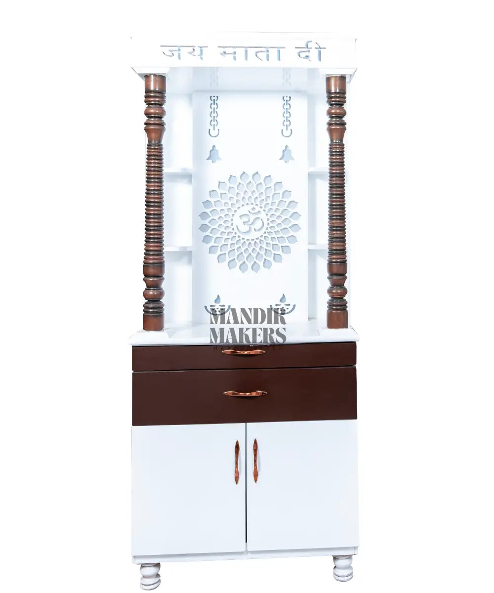 MDF Wood Temple with OM Design & LED Backlight- Dual Tone (#MM4012)