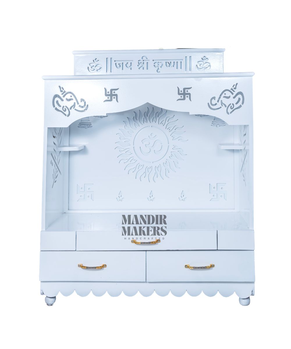 Serenity in Light: MDF OM Temple with Integrated LED Backlight (#MM4017)