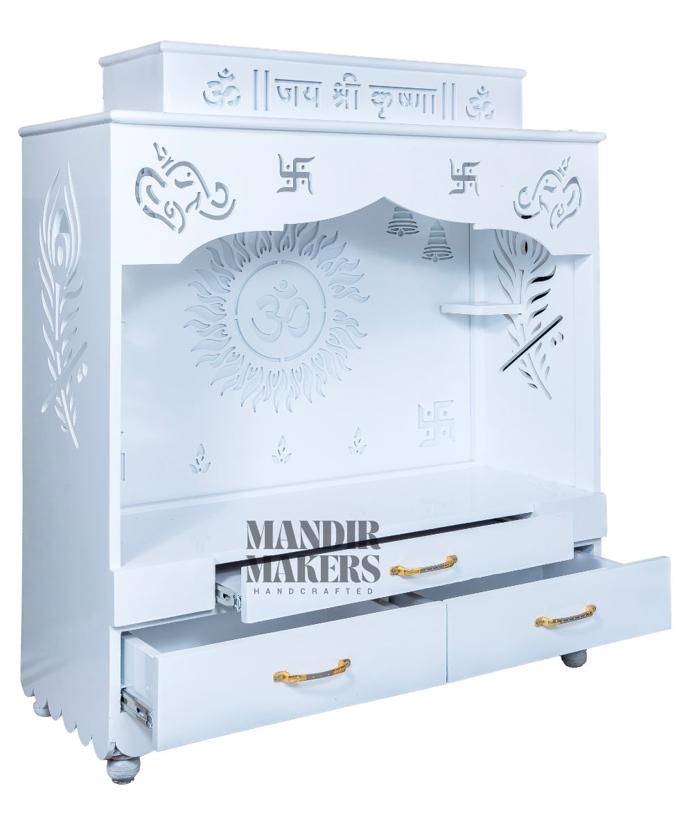 Serenity in Light: MDF OM Temple with Integrated LED Backlight (#MM4017)