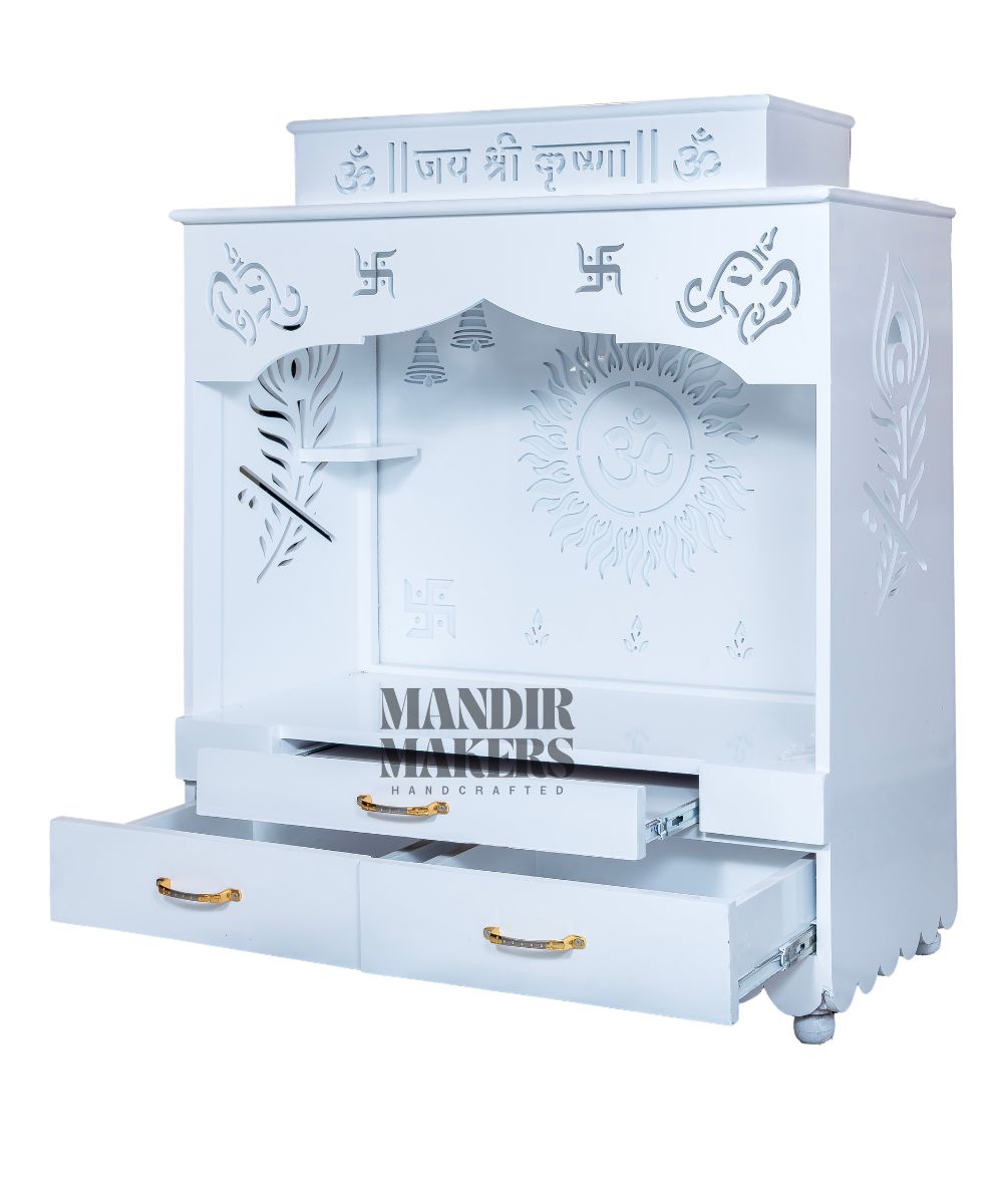 Serenity in Light: MDF OM Temple with Integrated LED Backlight (#MM4017)