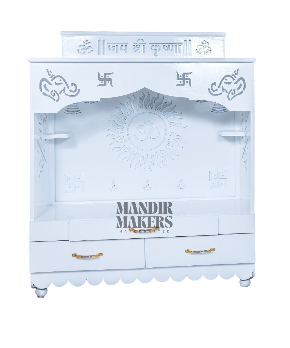 Serenity in Light: MDF OM Temple with Integrated LED Backlight (#MM4017)