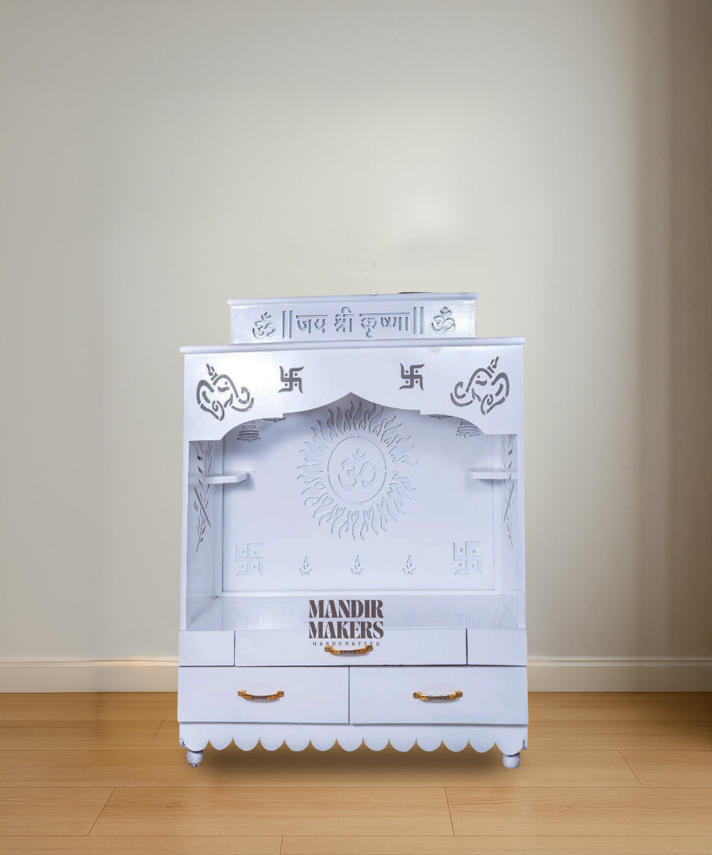 Serenity in Light: MDF OM Temple with Integrated LED Backlight (#MM4017)